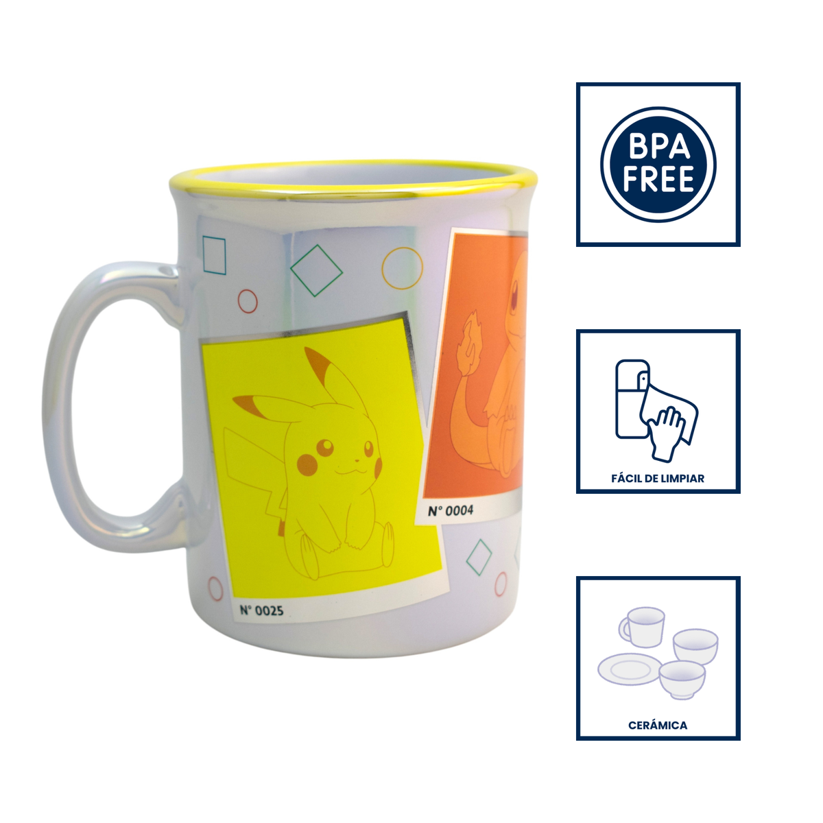 Taza de Cerámica Jumbo Iridiscente Pokémon 790ml