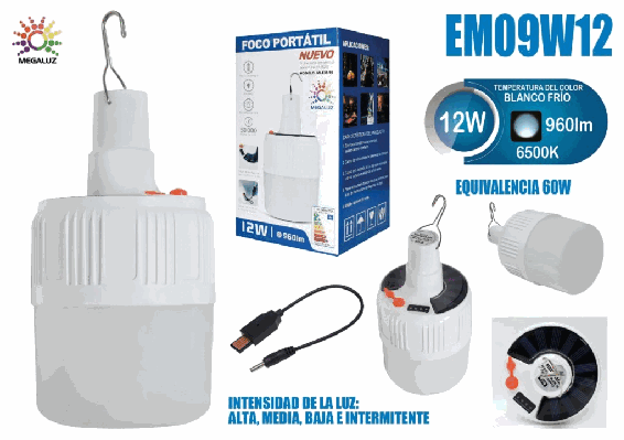 FOCO PORTáTIL.EM09W12