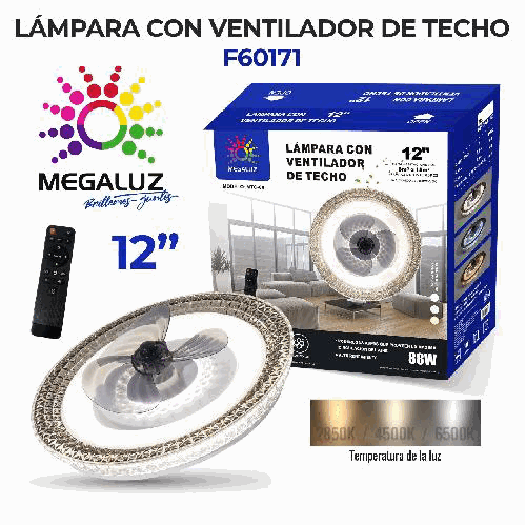 LAMP VENT TECHO F60171