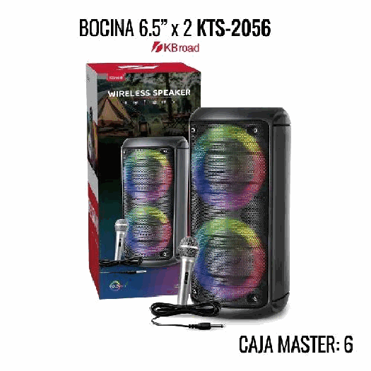 BOCINA KTS-2056 6.5"X2 TWS