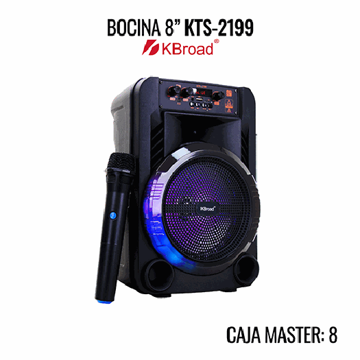 Bocina portátil de 8 pulgadas
