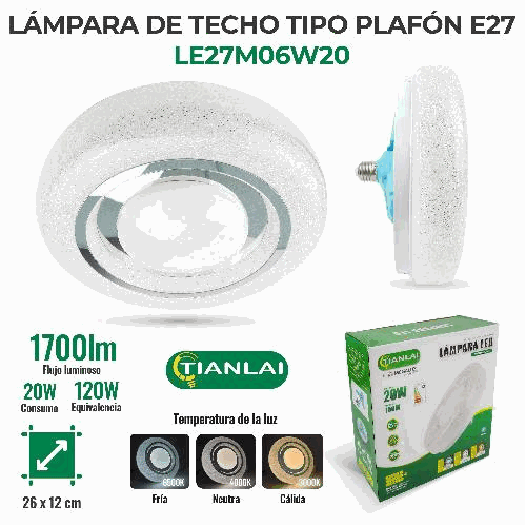 LAMPARA LED LE27M06W20