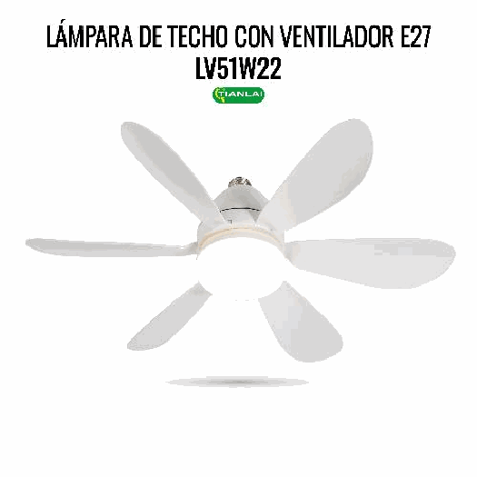LAMP VENT TECHO LV51W22