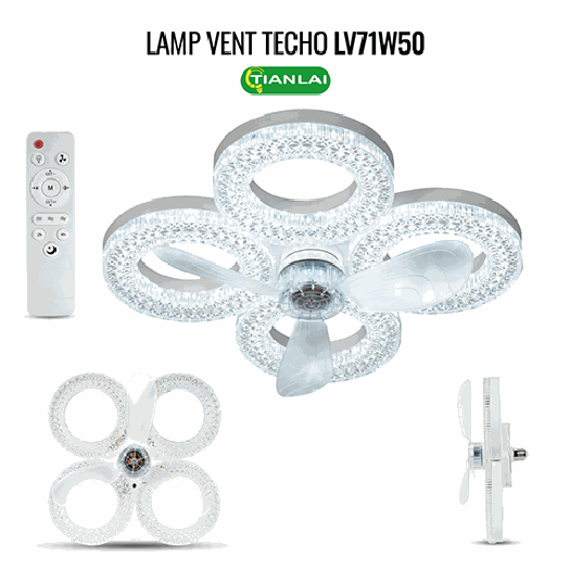 LAMP VENT TECHO LV71W50