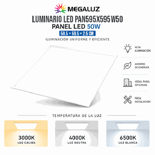 Potencia 50 W Voltaje 85-265V/60 Hz