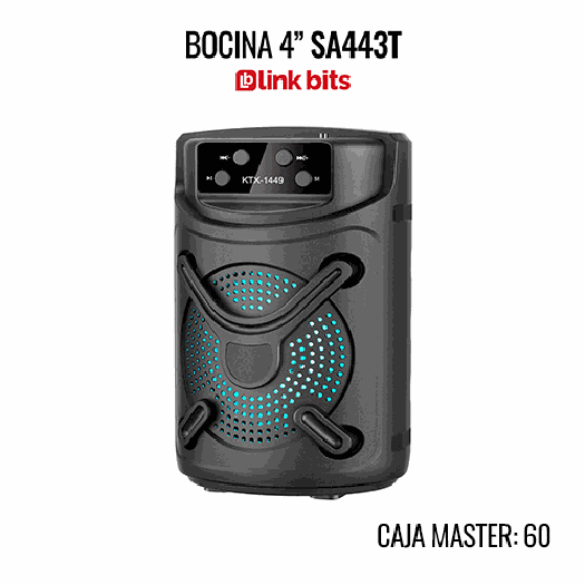Bocina 4 pul con luz decorativa
