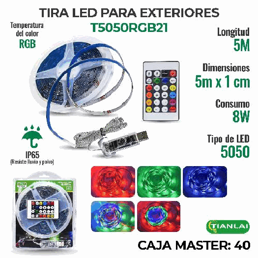 TIRA LED T5050RGB21