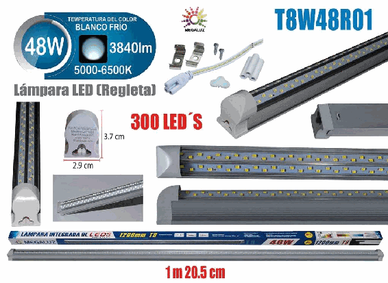 REGLETAS T8 T8W48R01