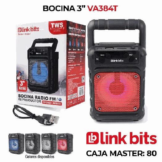 Bocina de 3 portable.
