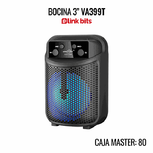 Bocina compacta de 3? con diseño portátil