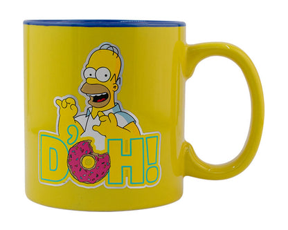 Taza Metalizada Para Café Los Simpsons Homero 591ml