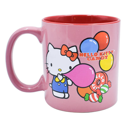 Taza de Cerámica Jumbo BiTono Metalizada Fun Kids Hello Kitty 591ml