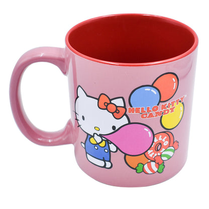 Taza de Cerámica Jumbo BiTono Metalizada Fun Kids Hello Kitty 591ml