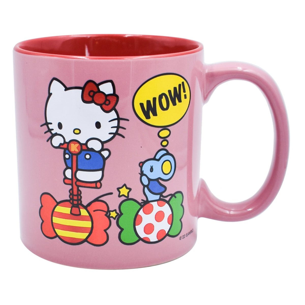 Taza de Cerámica Jumbo BiTono Metalizada Fun Kids Hello Kitty 591ml