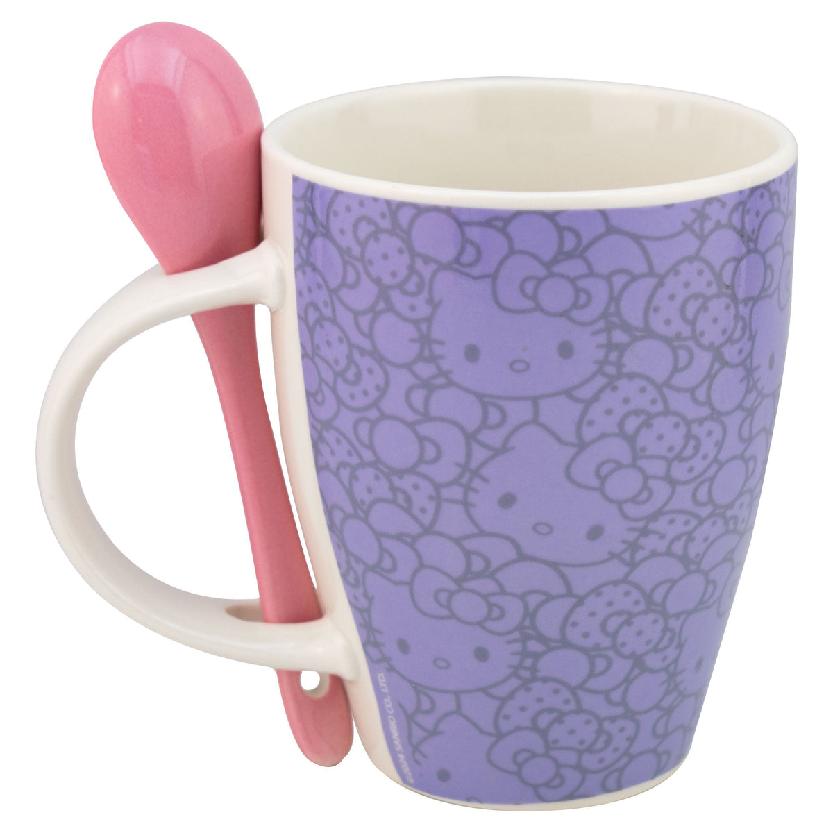 Juego de 2 Tazas De Porcelana Con Cuchara Hello Kitty Sanrio 310ml - 2