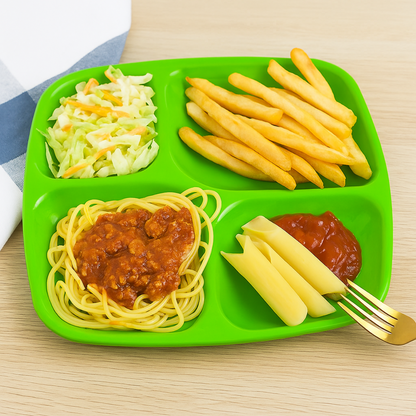 Plato de 4 Divisiones 10" - Rojo