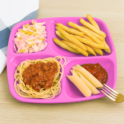 Plato de 4 Divisiones 10" - Rojo