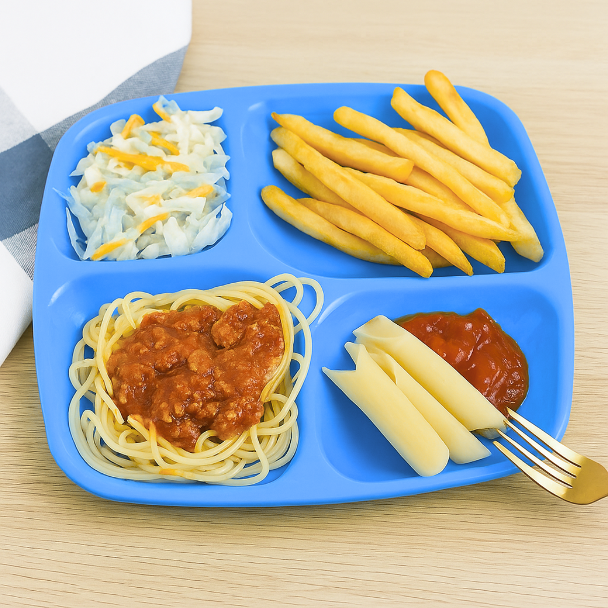 Plato de 4 Divisiones 10" - Rojo