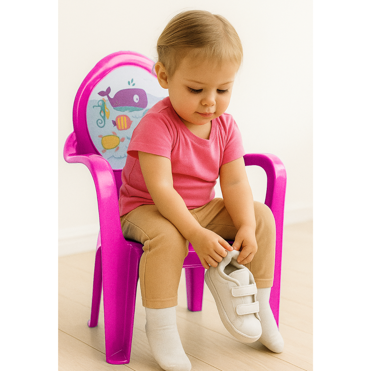Silla infantil de plástico - Morado