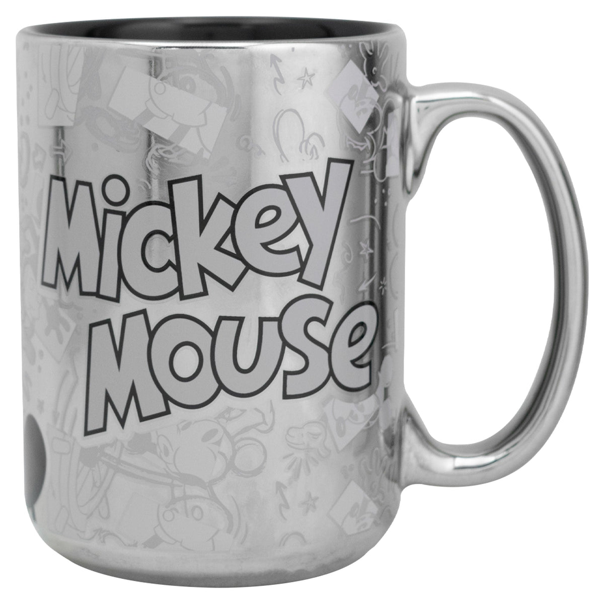 Taza de Cerámica Metalizada Fun Kids Distintos Personajes 433ml - Mickey mouse
