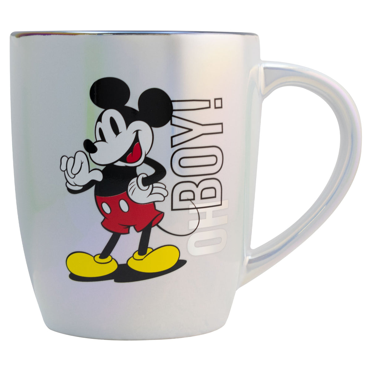 Taza Jumbo de Cerámica Iridiscente Personajes Animados 740ml - Stitch
