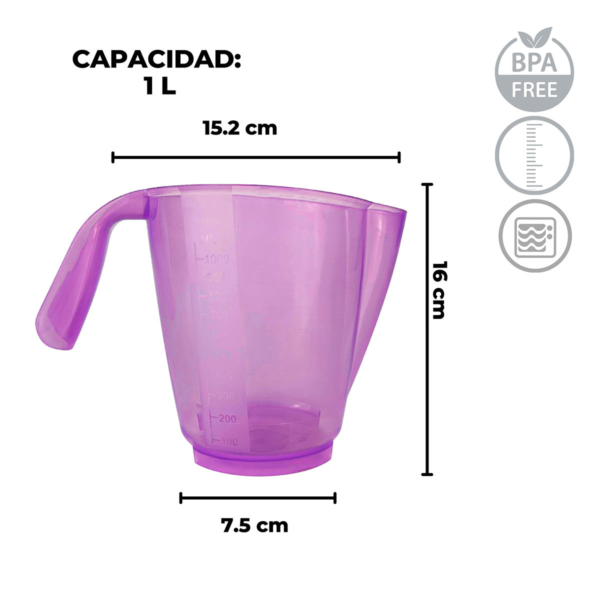 Jarra Medidora Colors - 1L