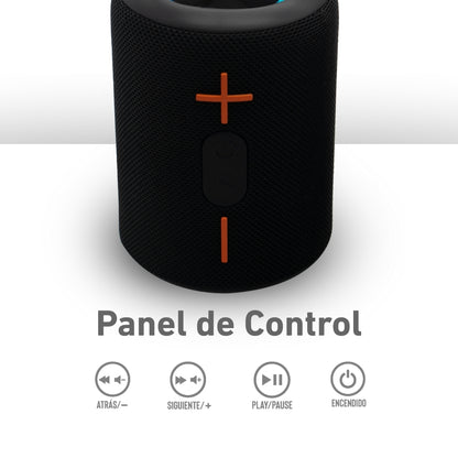Bocina Bluetooth 2 en 1 con TWS y Luz LED