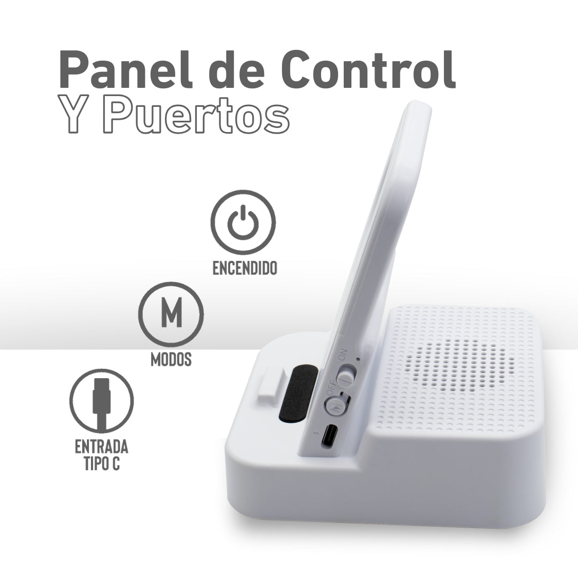 Bocina/Soporte Bluetooth para Celular con Conexión por Inducción