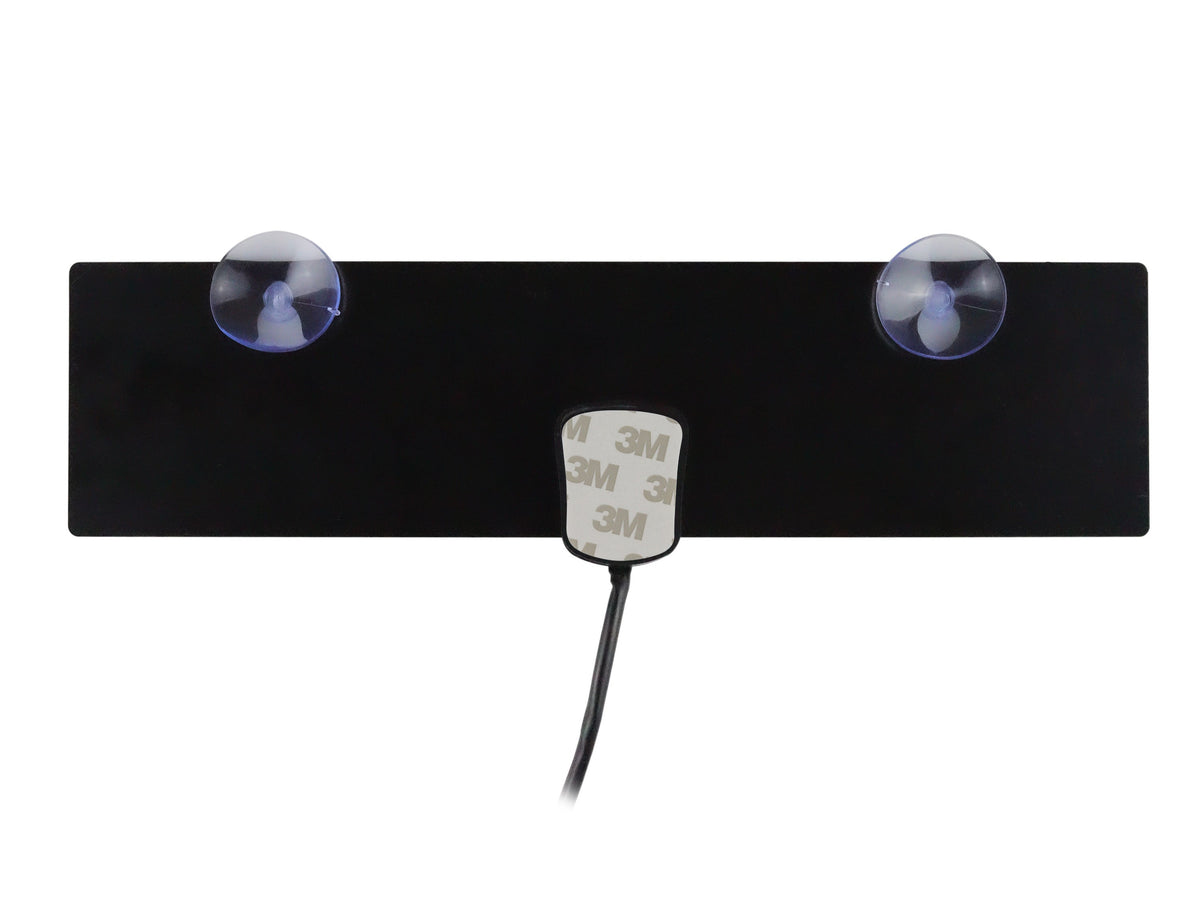 Antena Plana HD para Interior con Ventosas – Alta Fidelidad y Recepción Mejorada HDTV/VHF/UHF