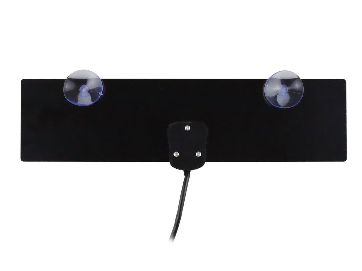 Antena Plana HD para Interior con Ventosas – Alta Fidelidad y Recepción Mejorada HDTV/VHF/UHF
