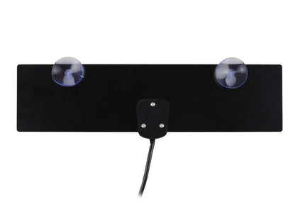 Antena Plana HD para Interior con Ventosas – Alta Fidelidad y Recepción Mejorada HDTV/VHF/UHF