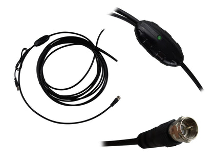 Antena de Alta Definición con Amplificador – VHF/UHF, 25 dB de Ganancia, 5V