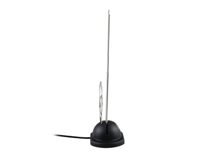Antena de Conejo Universal con Anillos Metálicos – Alta Recepción HDTV/VHF/UHF