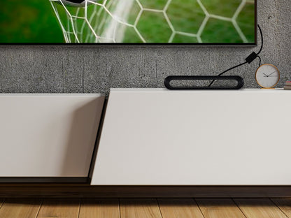Antena de Interior con Amplificador USB y Cable Coaxial de 5 Metros – Máxima Recepción UHF / MHz