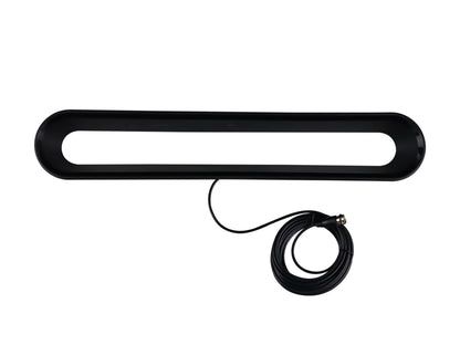 Antena de Interior con Amplificador USB y Cable Coaxial de 5 Metros – Máxima Recepción UHF / MHz
