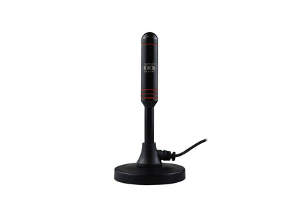 Antena de interior VHF/UHF Compacta – Excelente Recepción con Bajo Perfil y Peso Ligero