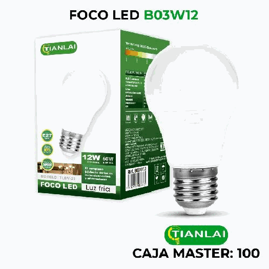 FOCO LED BOMBILLO B03W12 TIANLAI