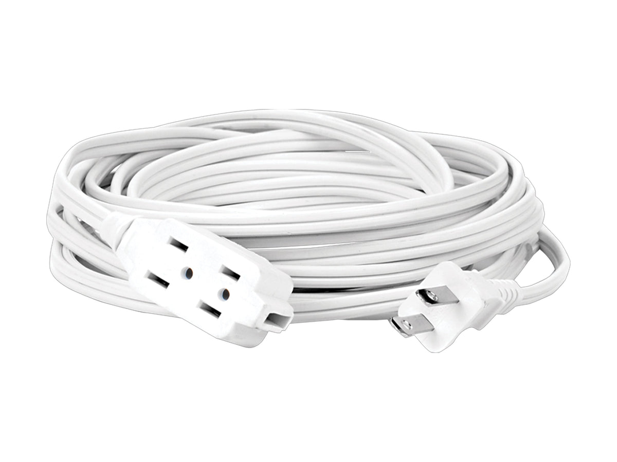 Extensión Eléctrica Hogar Y Oficina 15 Metros Color Blanco - Blanco
