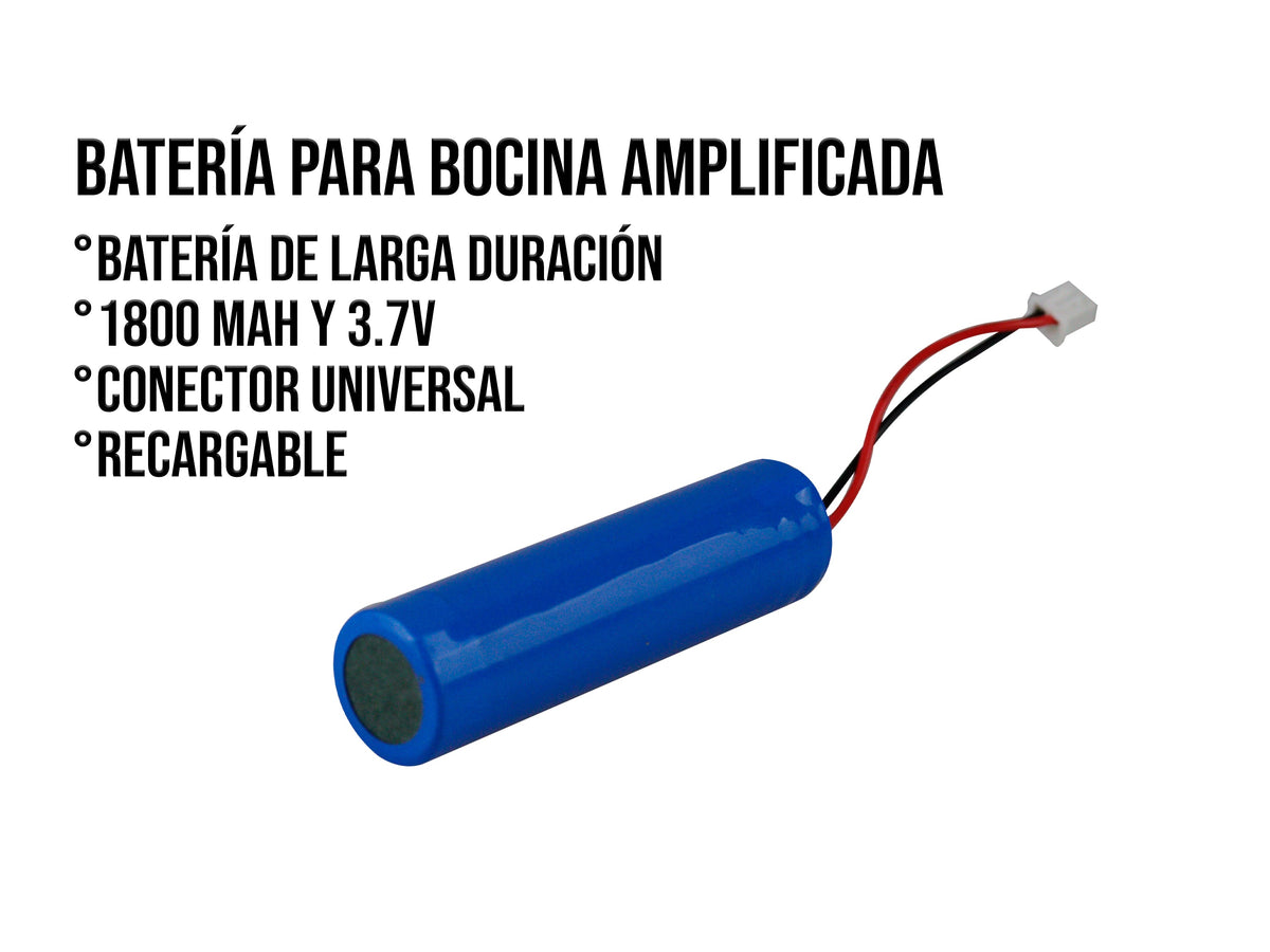 Pila Para Bocinas Recargable Voltaje 3.7 1800 mAh - CE-1800 Pila Para Bocinas Recargable Voltaje 3.7 1800 mAh
