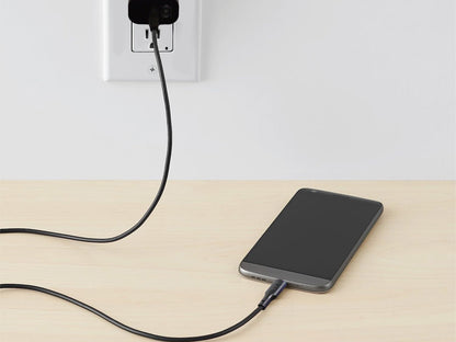 Cable USB a V8 1 Metro 2.4A Carga y Datos - Negro