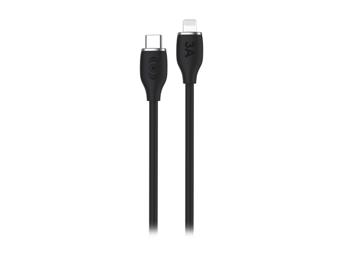 Cable Tipo C a iPhone 30W Carga Rápida Negro - Blanco