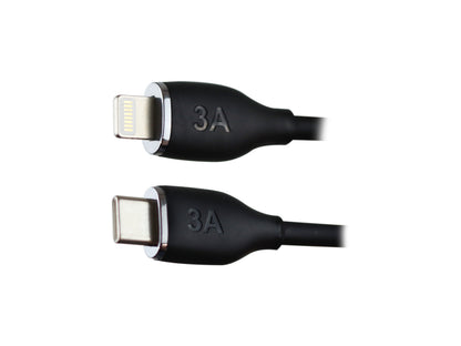 Cable Tipo C a iPhone 30W Carga Rápida Negro - Blanco
