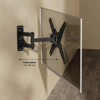Soporte para Pantalla con Brazo Móvil 32" a 65" Ajustable  incluye Antena HD