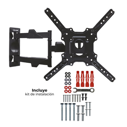 Soporte para Pantalla con Brazo Móvil 32" a 65" Ajustable  incluye Antena HD
