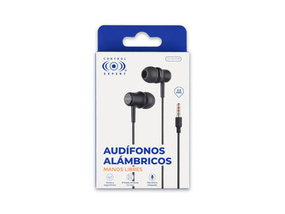 Audífonos con Cable CE-AU47 – Entrada 3.5 mm, Varios Colores - Blanco