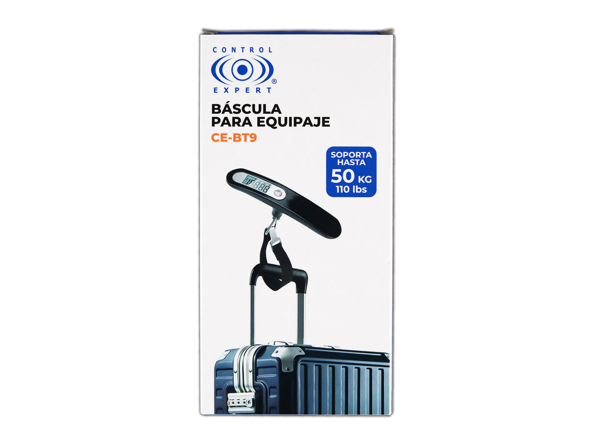 Báscula Digital para Equipaje 50 kg a 100 lbs - Negro