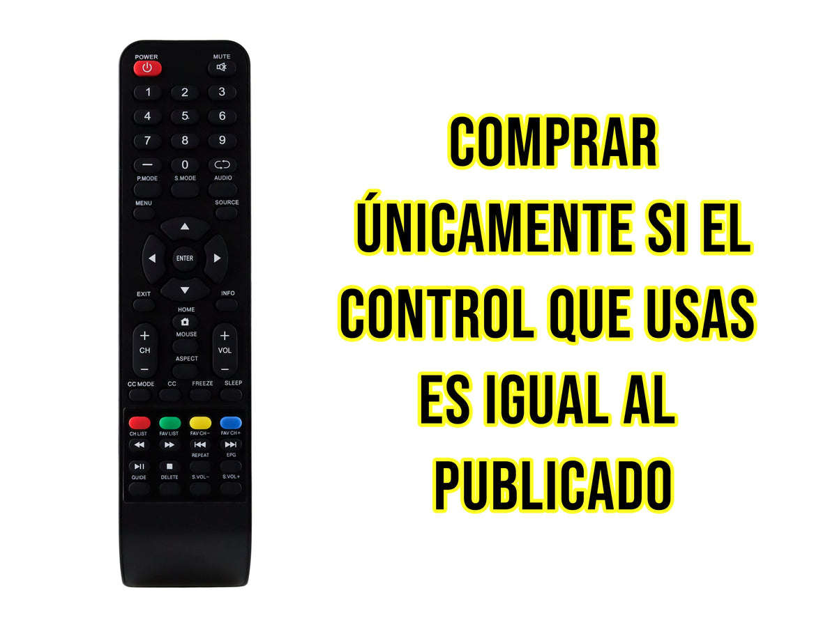 Control para Daewoo Smart Tv