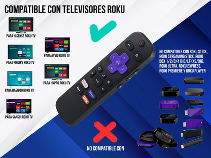Control Para Daewoo Roku Smart TV