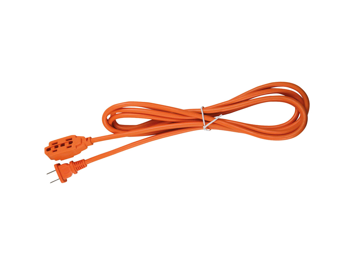 Extensión Eléctrica Uso Rudo 4 Metros Reforzada Color Naranja - Orange