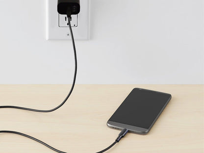 Cable USB a iPhone Negro 2 metros 2.4 A - Negro